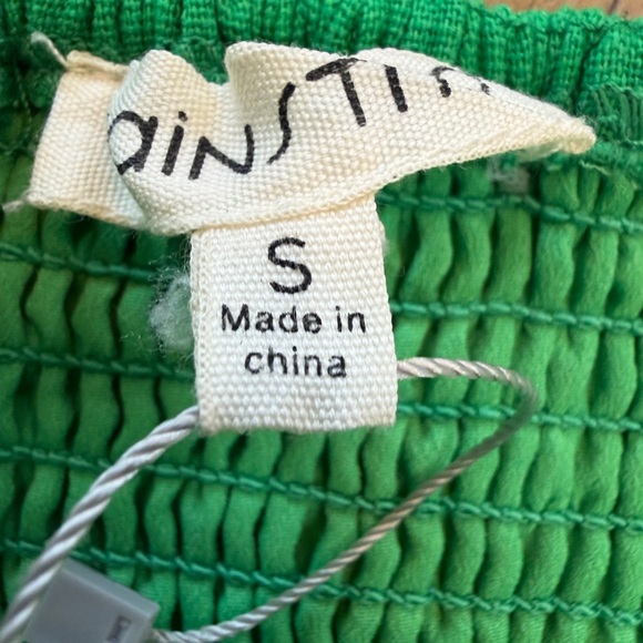 NWT- Main Strip Kelly Green Bow Wide Leg Linen- Blend Statement Romper Jumpsuit - Picture 2 of 7